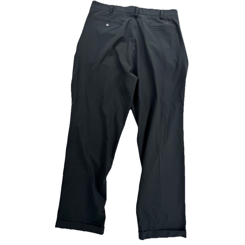 Nike Golf Pants Mens 36x32 Black Dri Fit Straight Activewear Performance Tech - Picture 3 of 12